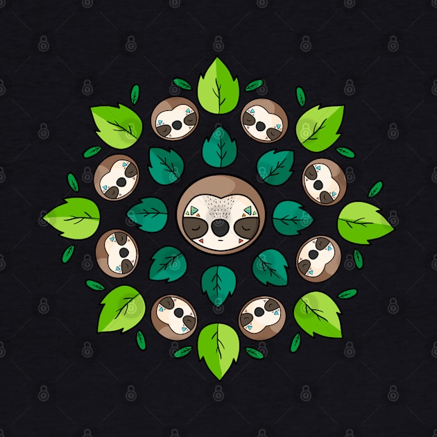 Mandala Sloth by lunaticpark